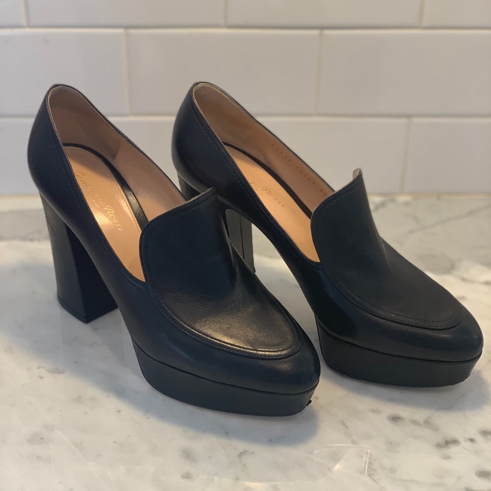 Gianvito Rossi Black Platform Heels